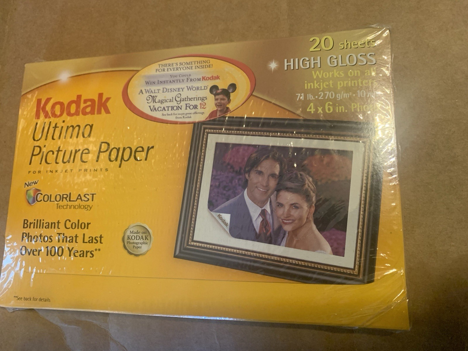 6 Packs of 20 Kodak Ultima Picture Paper 4×6″ Photo High Gloss – FOR ALL INKJET