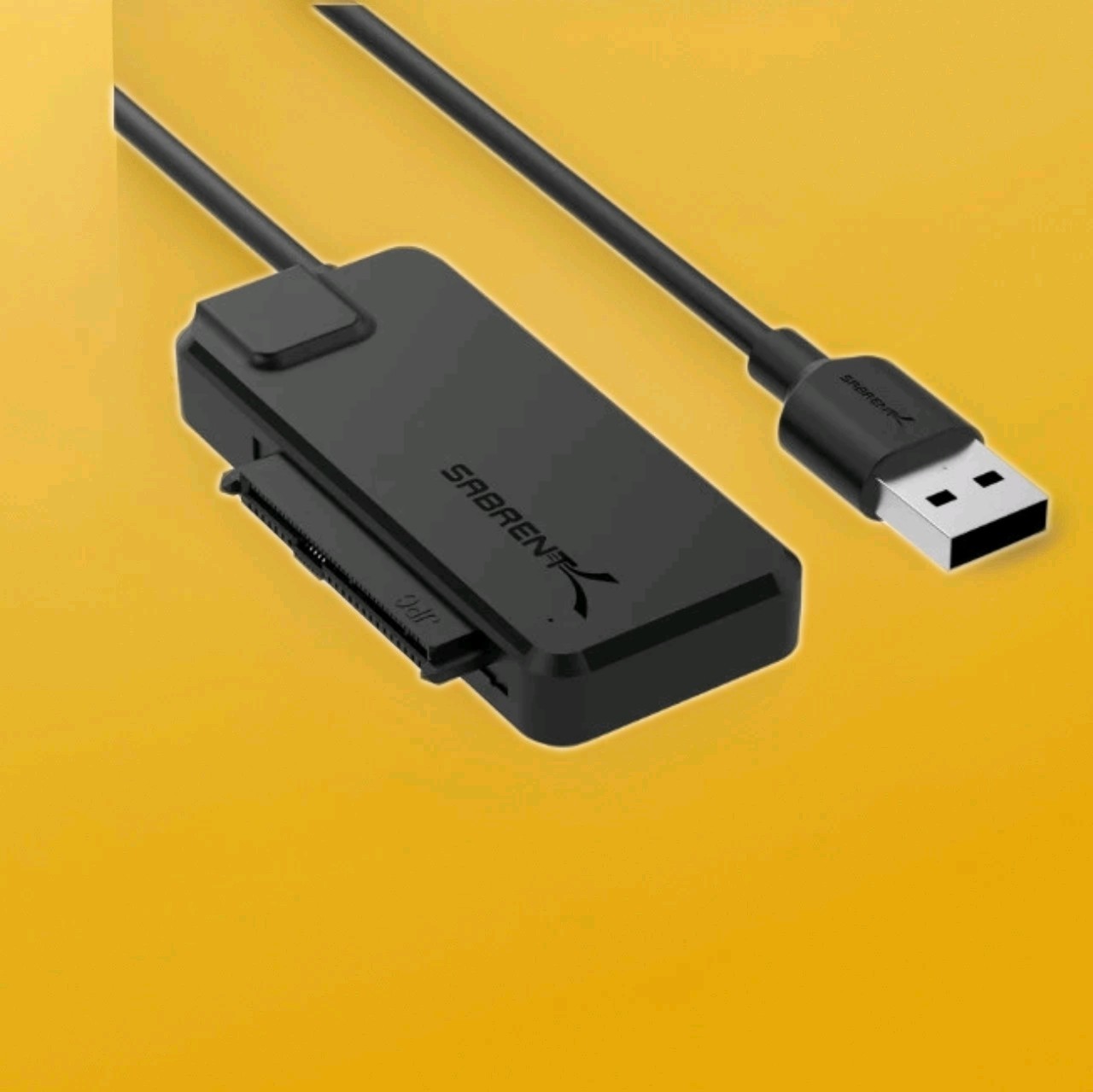 USB 3.2 Type A to SATA/U.2 SSD Adapter Cable|w/ 12V/2A Power Supply|SABRENT| 124
