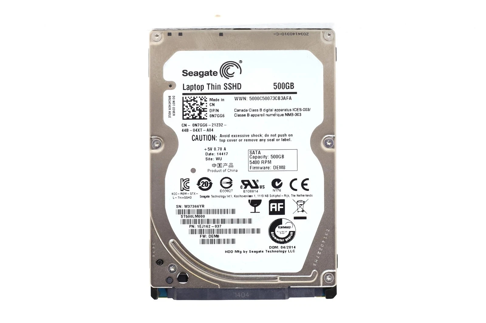Seagate 500GB SSHD Hybrid 500 GB Internal Laptop Drive 2.5″ ST500LM000 SATAIII