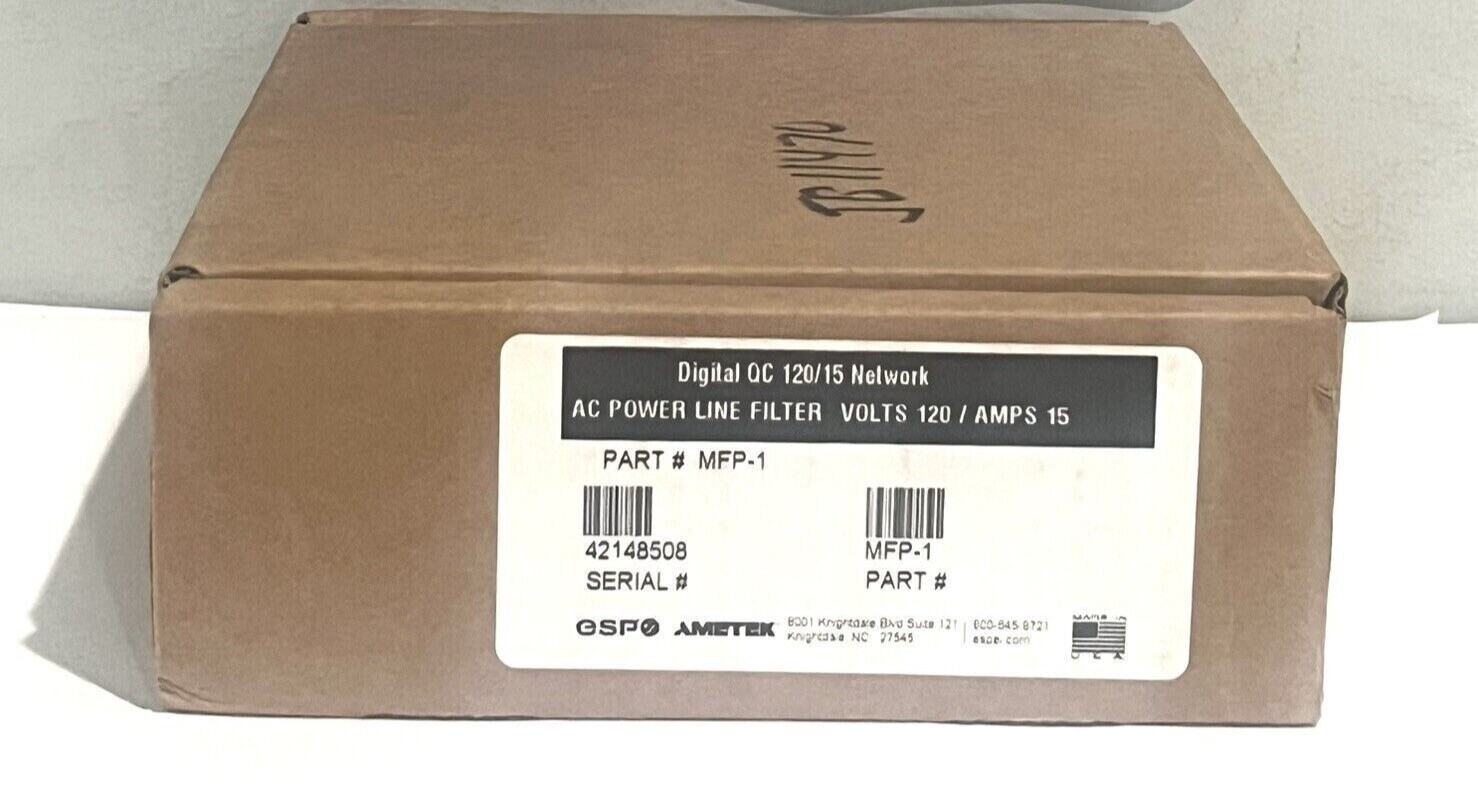 ESP MFP-1 Surge Protector Noise Filter 120 Volt / 15 Amp Single Outlet NEW