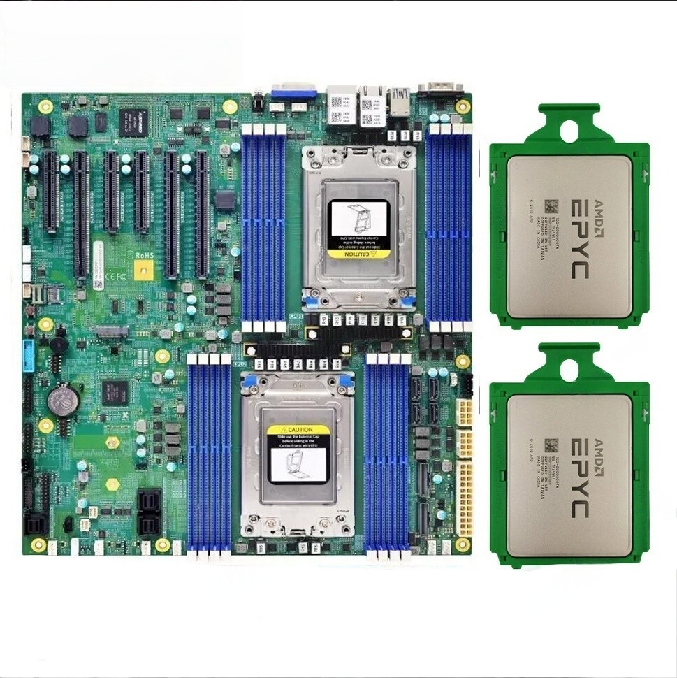 TTY T1DEEP E-ATX SP3 motherboard+7V12*2 performance compared to H12DSi-N6-//