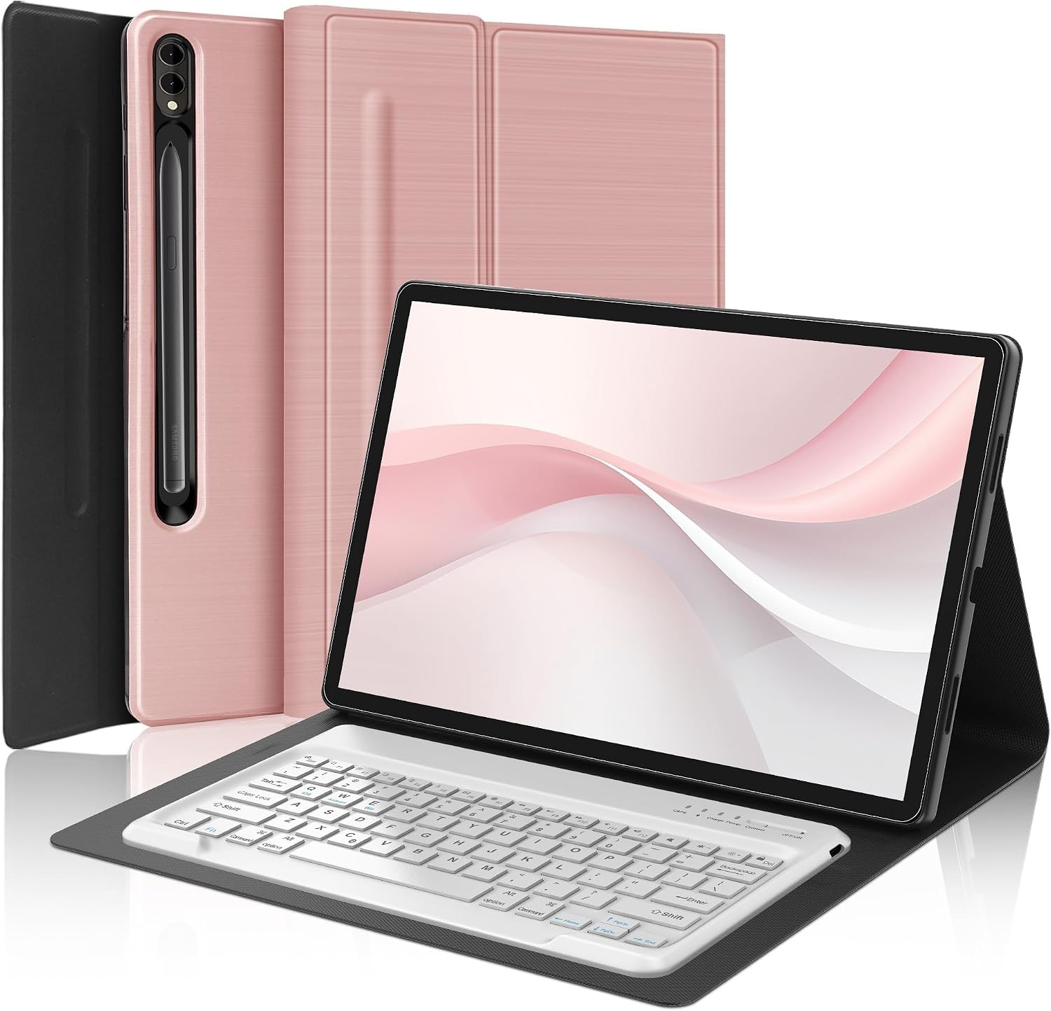Case for Galaxy Tab S10 Ultra 14.6 inch, Slim Case with Detachable Keyboard