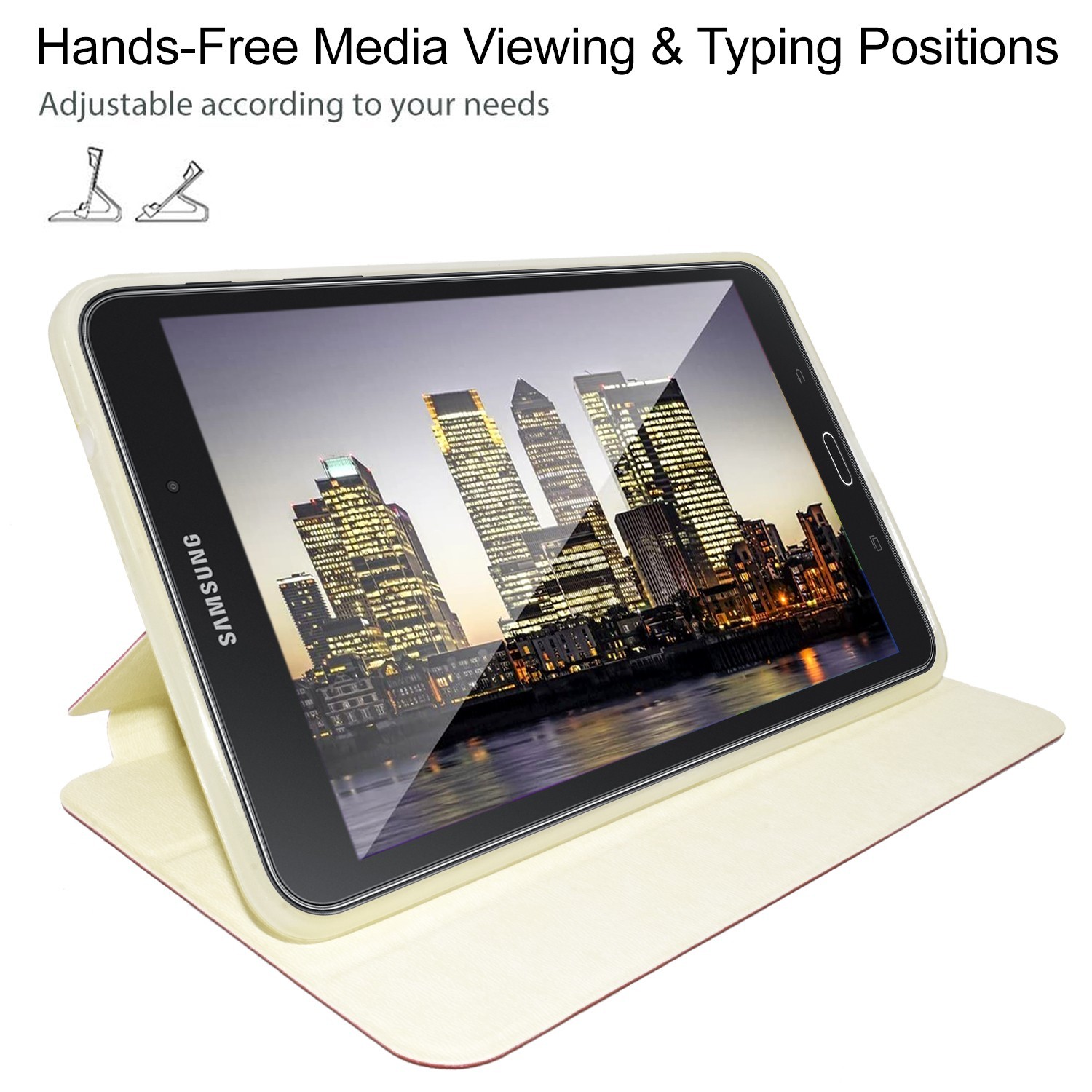 Tablet Case for Samsung Galaxy Tab 4 8 8.0″ In Shockproof Slim Folio Stand Cover