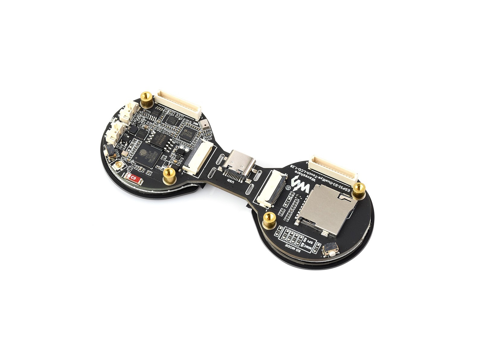 Waveshare ESP32-S3 1.28inch Double Eye Round LCD AIoT Development Board Wi-Fi