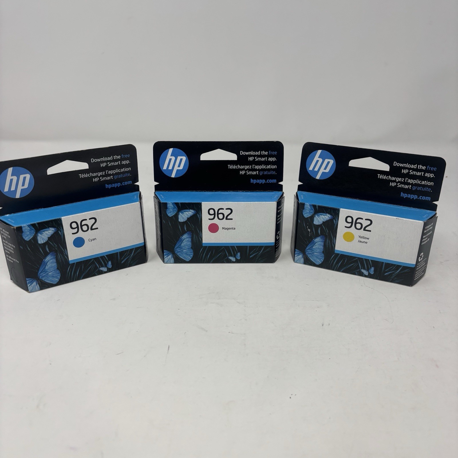 OEM GENUINE HP 962 Cyan Magenta Yellow 3HZ96AN 3HZ97AN 3HZ98AN EXP 12/24