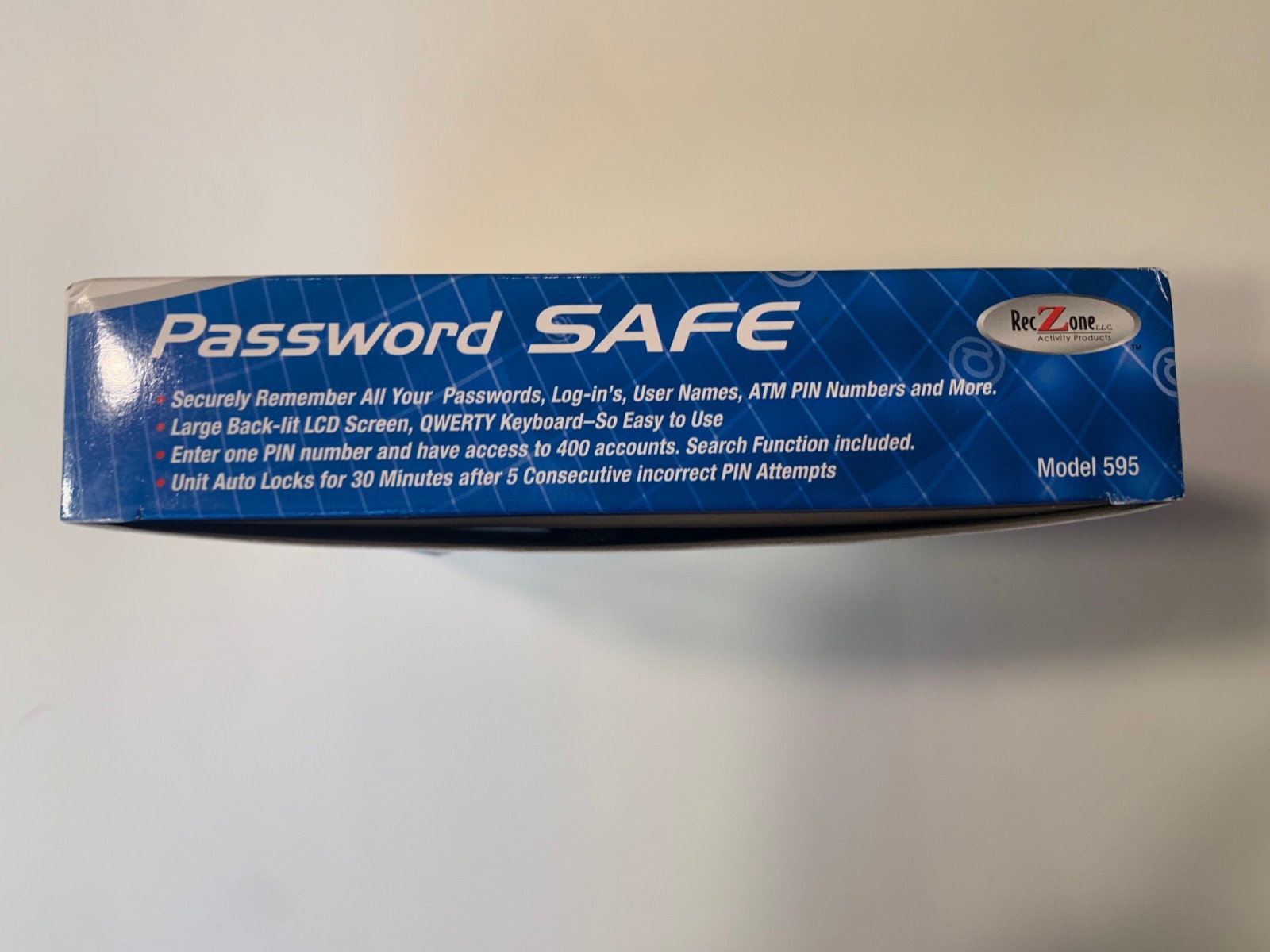 Password Keeper Safe Vault Password Organizer RecZone Model 595 New-Open Box