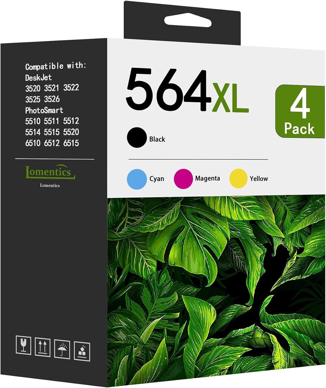High Quality 564XL Ink Cartridges Replacement for HP 564 XL DeskJet 3522 3525