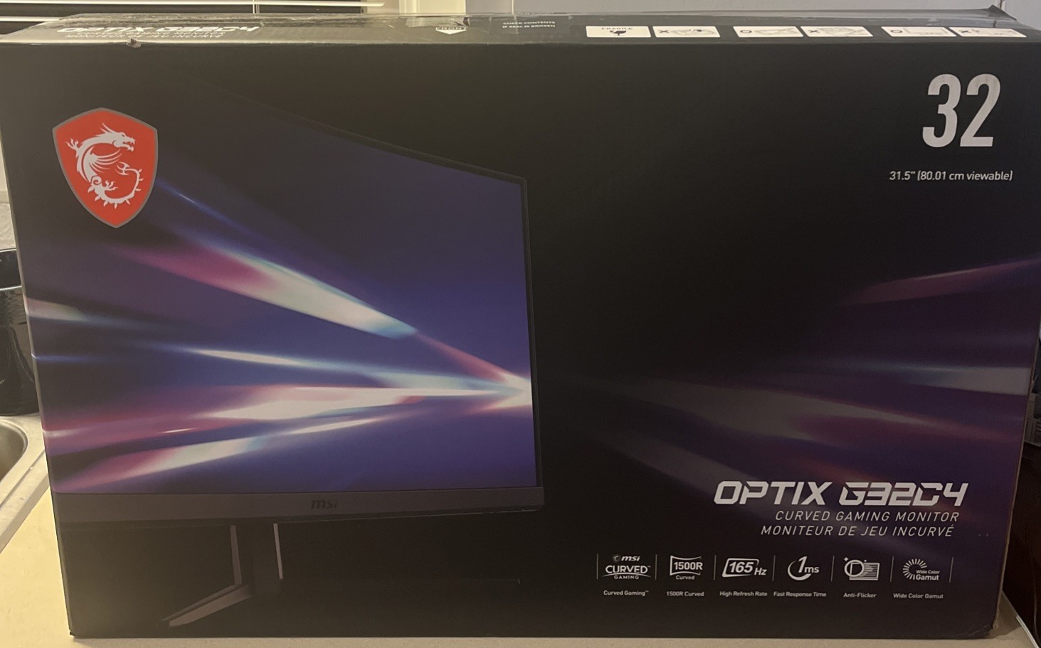 MSI Optix G32C4W 31,5″ Widescreen Curved Gaming Monitor – FPS – GAMING – RACING