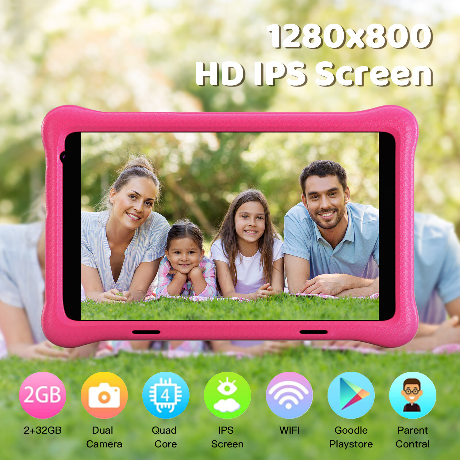 AEEZO 10.1″ Tablet Android 13 2+32GB WIFI Quad-Core Tablet Dual Camera