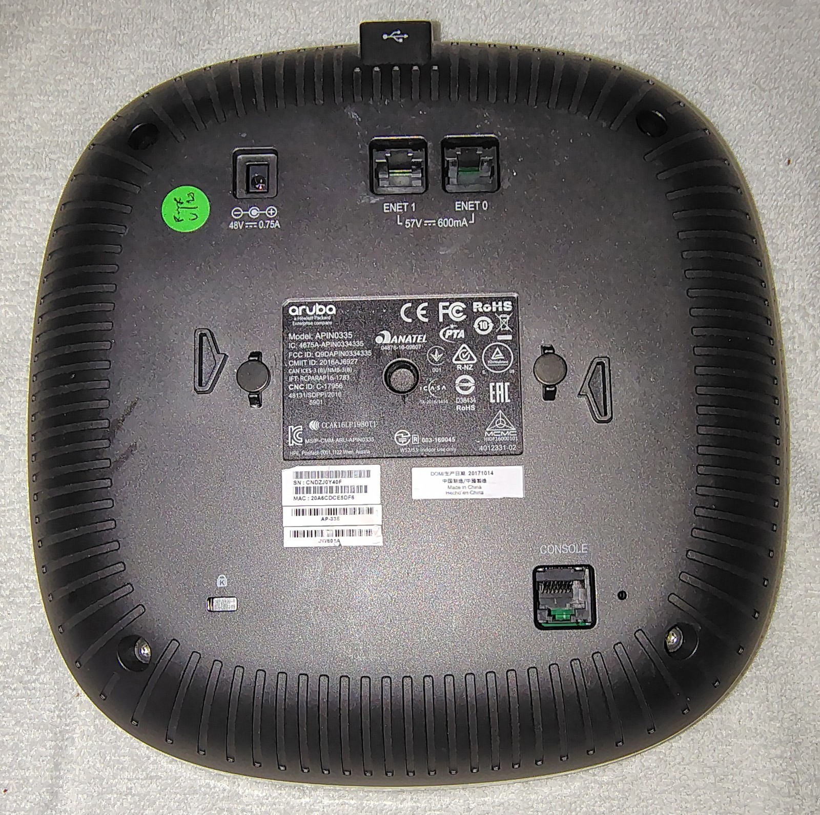 Aruba AP-335 Dual Band Wireless Access Point APIN0335