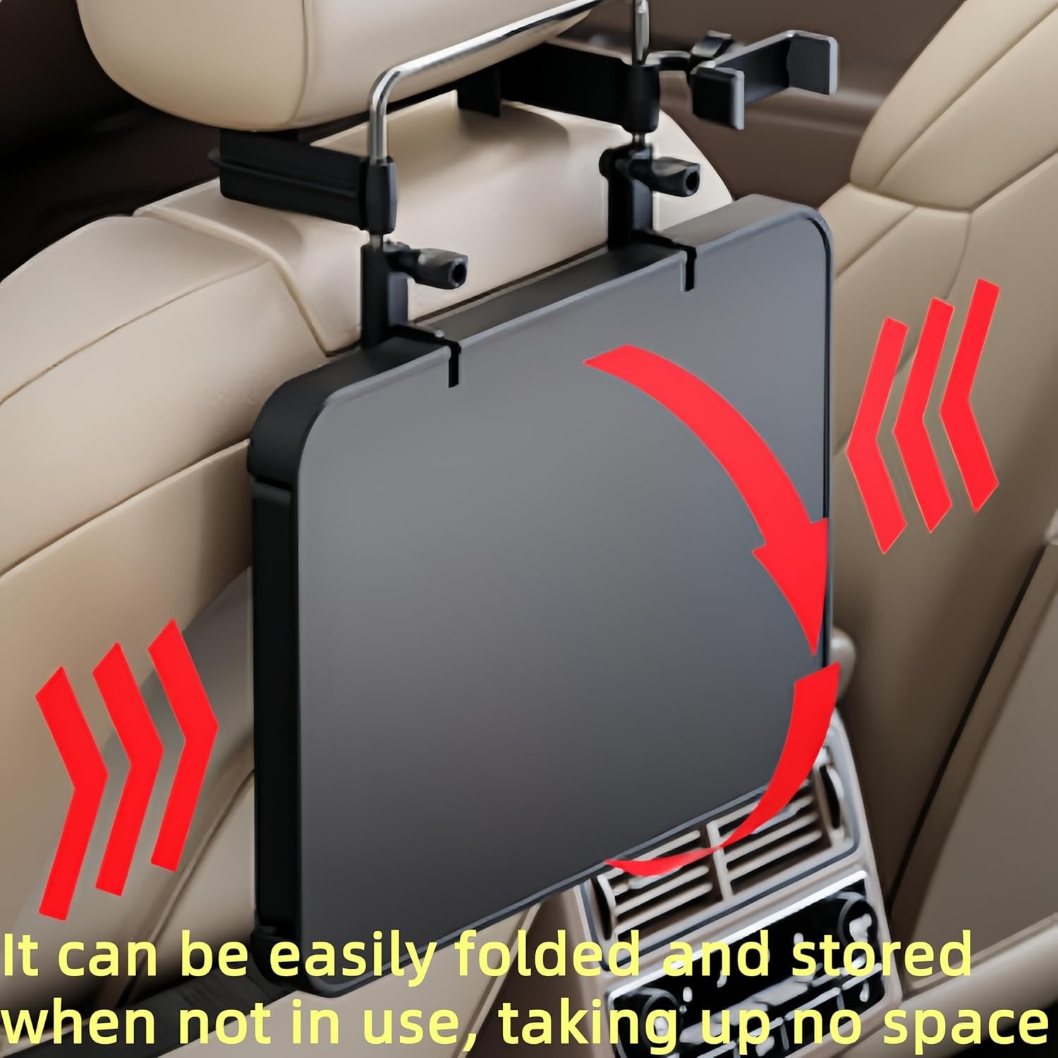 Upgraded Car Steering Wheel Tray Back Seat Table Car Desk for Laptop Adjustable