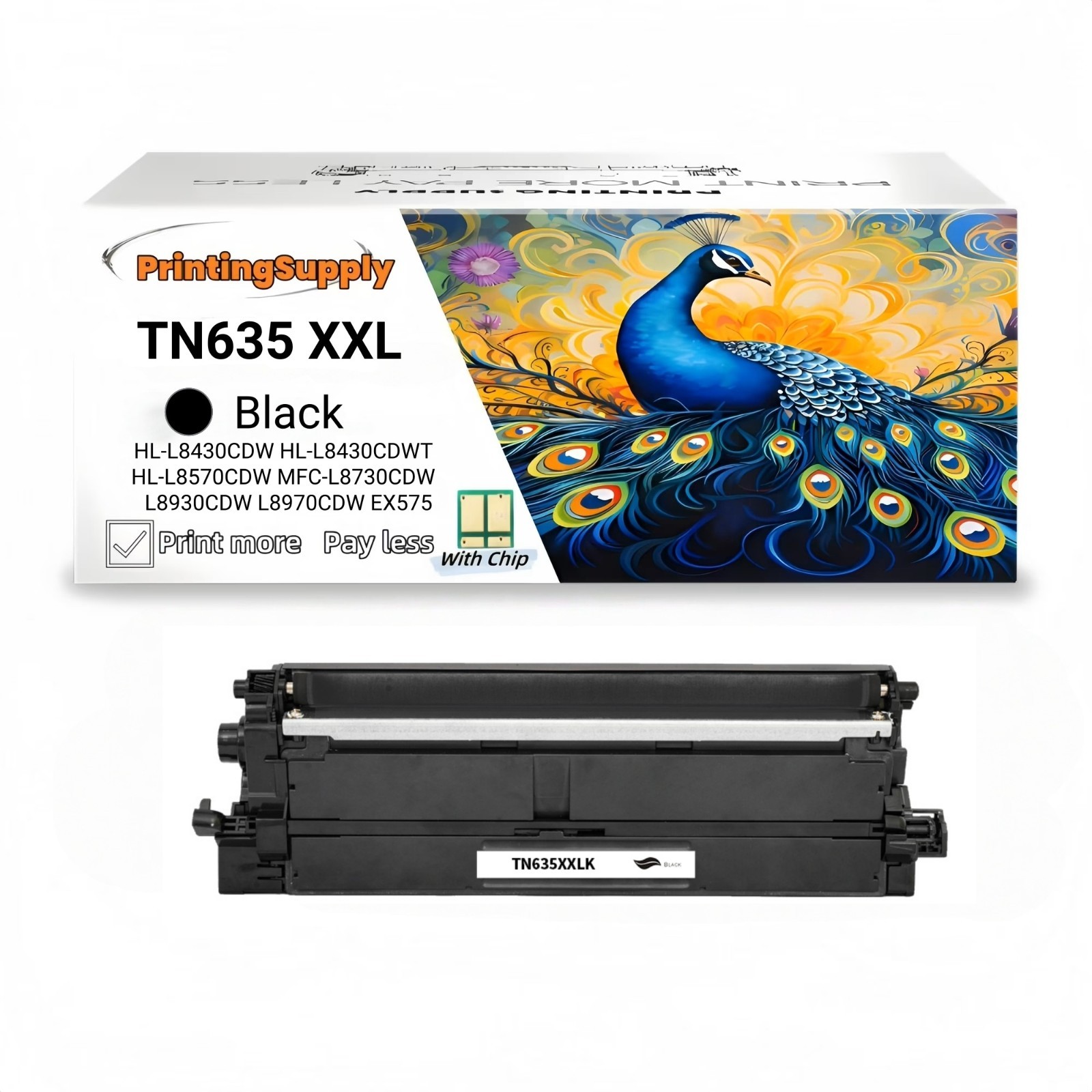 TN635XXL Toner Compatible For Brother HL-L8430CDW HL-L8430CDWT HL-L8570CD L8930