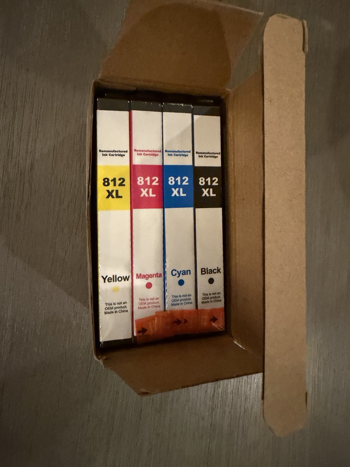 E-Z Ink 4 Pack 812XL T812XL High Yield Ink Cartridges Replacement for Epson Chip