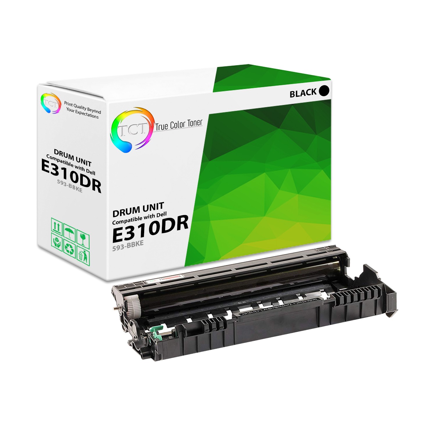 TCT Black 593-BBKE Drum unit For Dell E310dw E514dw E515dn E515dw