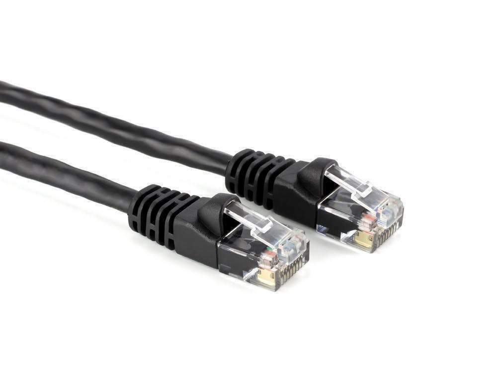 0.5FT CAT6 Ethernet Patch Cable Black RJ45 550Mhz UTP 0.15M