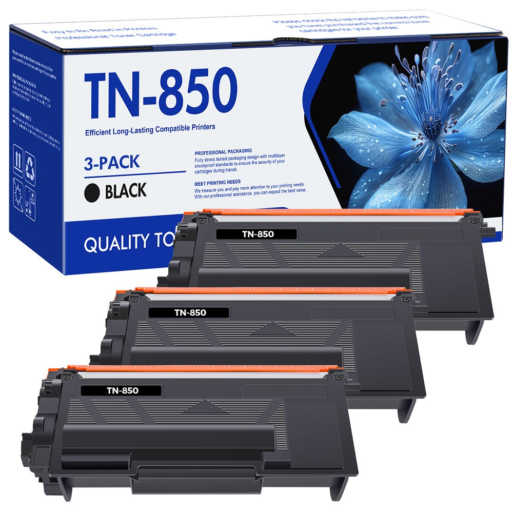 3 Pack High Yield TN850 Toner Compatible for Brother MFC-L5850DW MFC-L6800DW INK