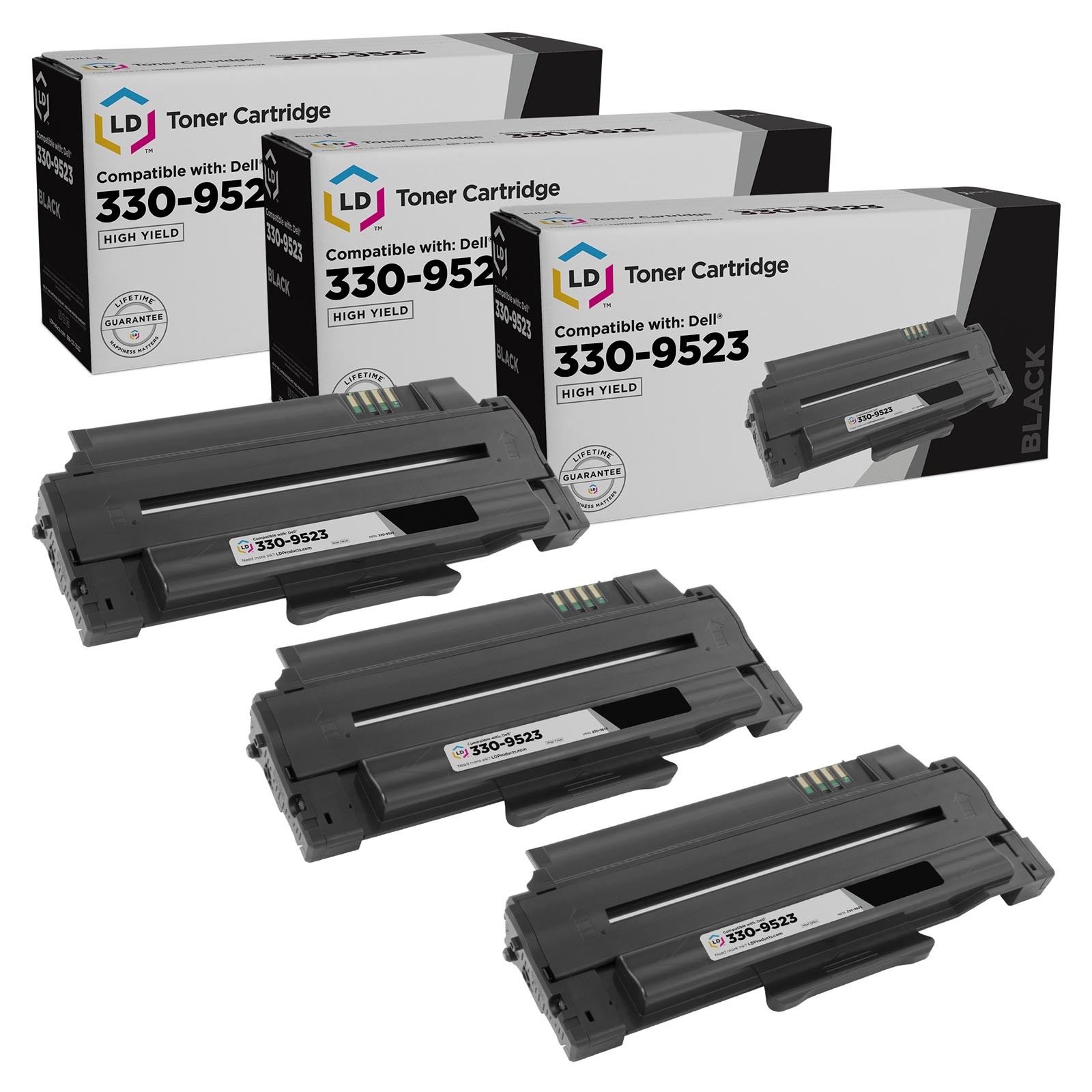 LD 3 Compatible Dell 330-9523 (7H53W) Laser Toner 1130 1130n 1133 1135n