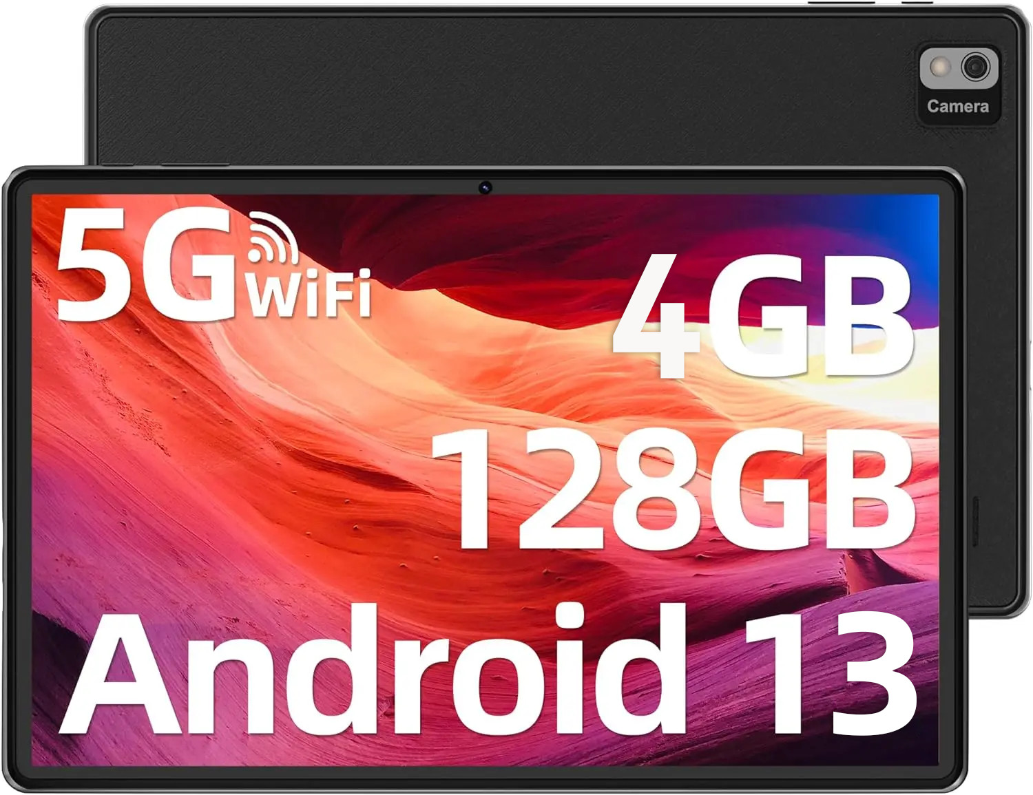 10″ Tablet Android 13 Tablets 4+128GB Quad-Core T618 Tablet Dual Camera 6000mah