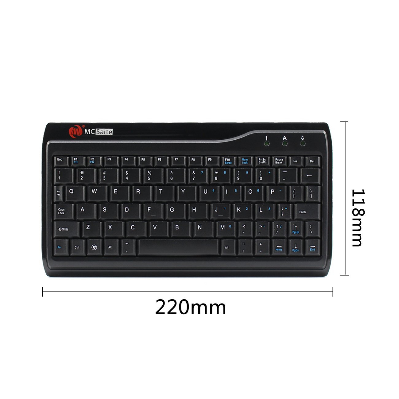 MC-8017 Wired 78 Keys USB Wired Mini Multimedia Keyboard for Laptops PC Computer