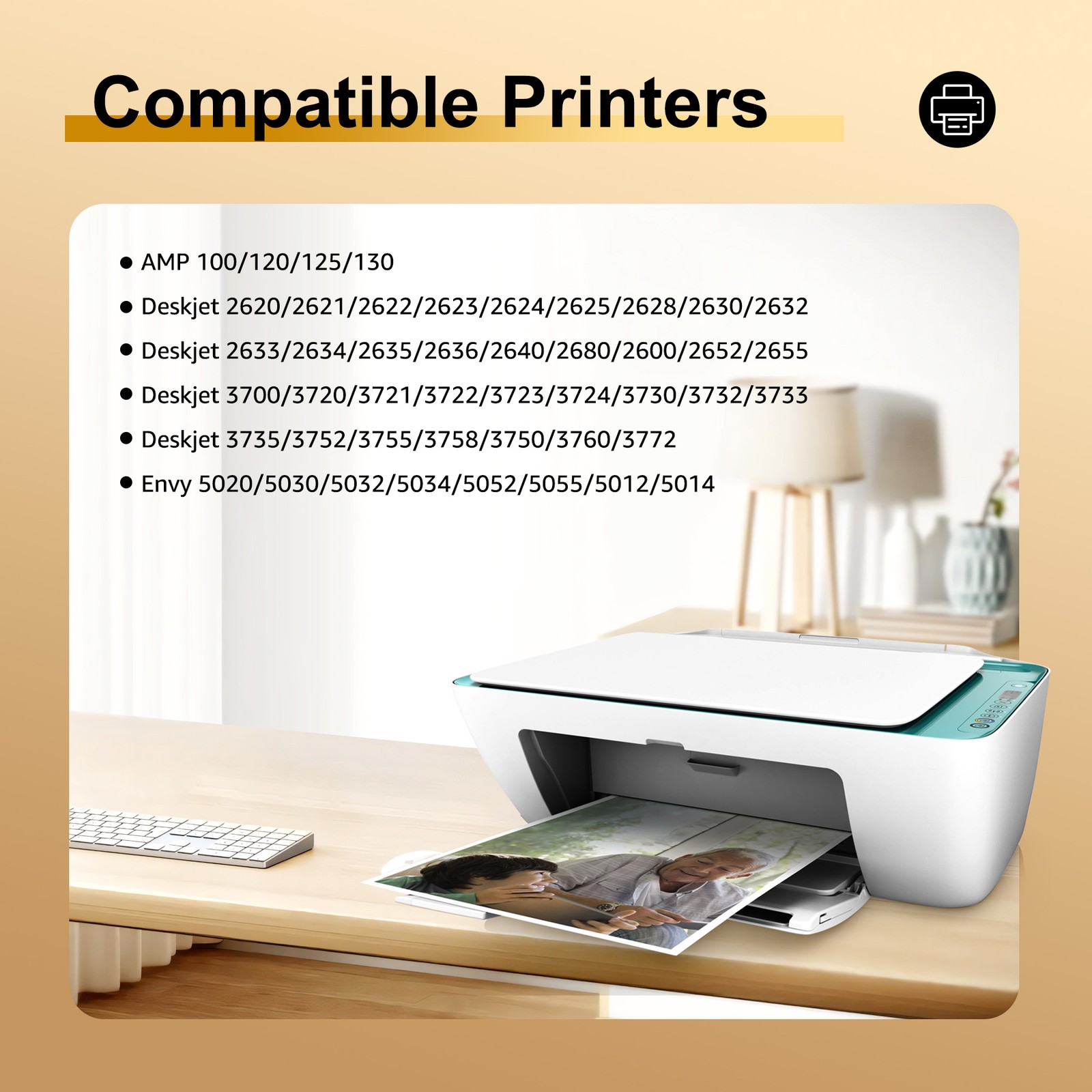 65XL 65 Ink Cartridge For HP ENVY 5010 5055 5052 Deskjet 2600 2652 2636 Printer