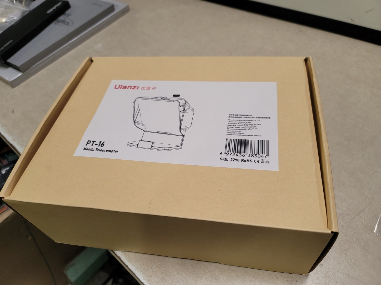 Ulanzi PT-16 Portable Teleprompter for Smartphone Tablet with Remote Control USA