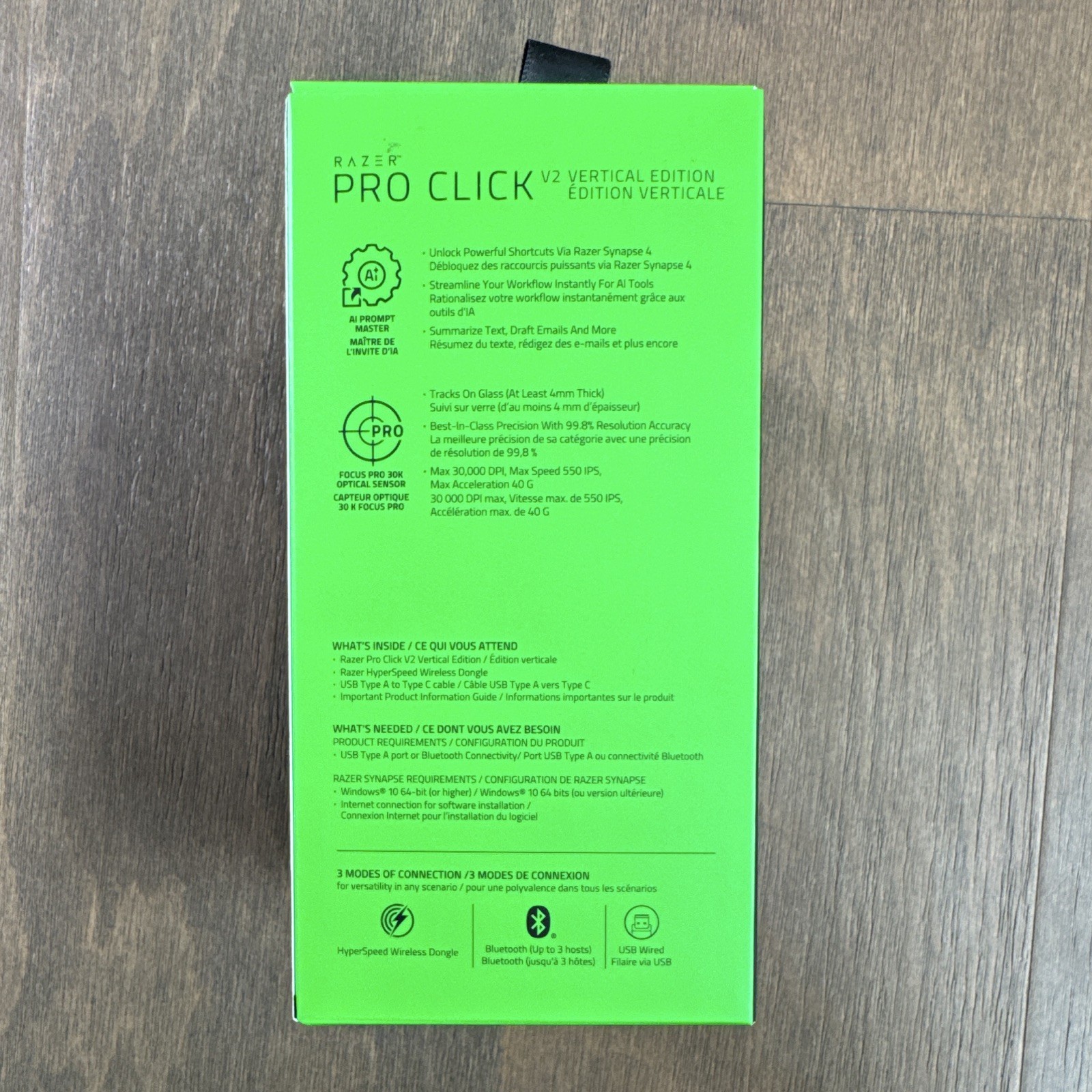 Razer Pro Click V2 Vertical – Right-Handed Ergonomic Gaming Mouse (In Box)