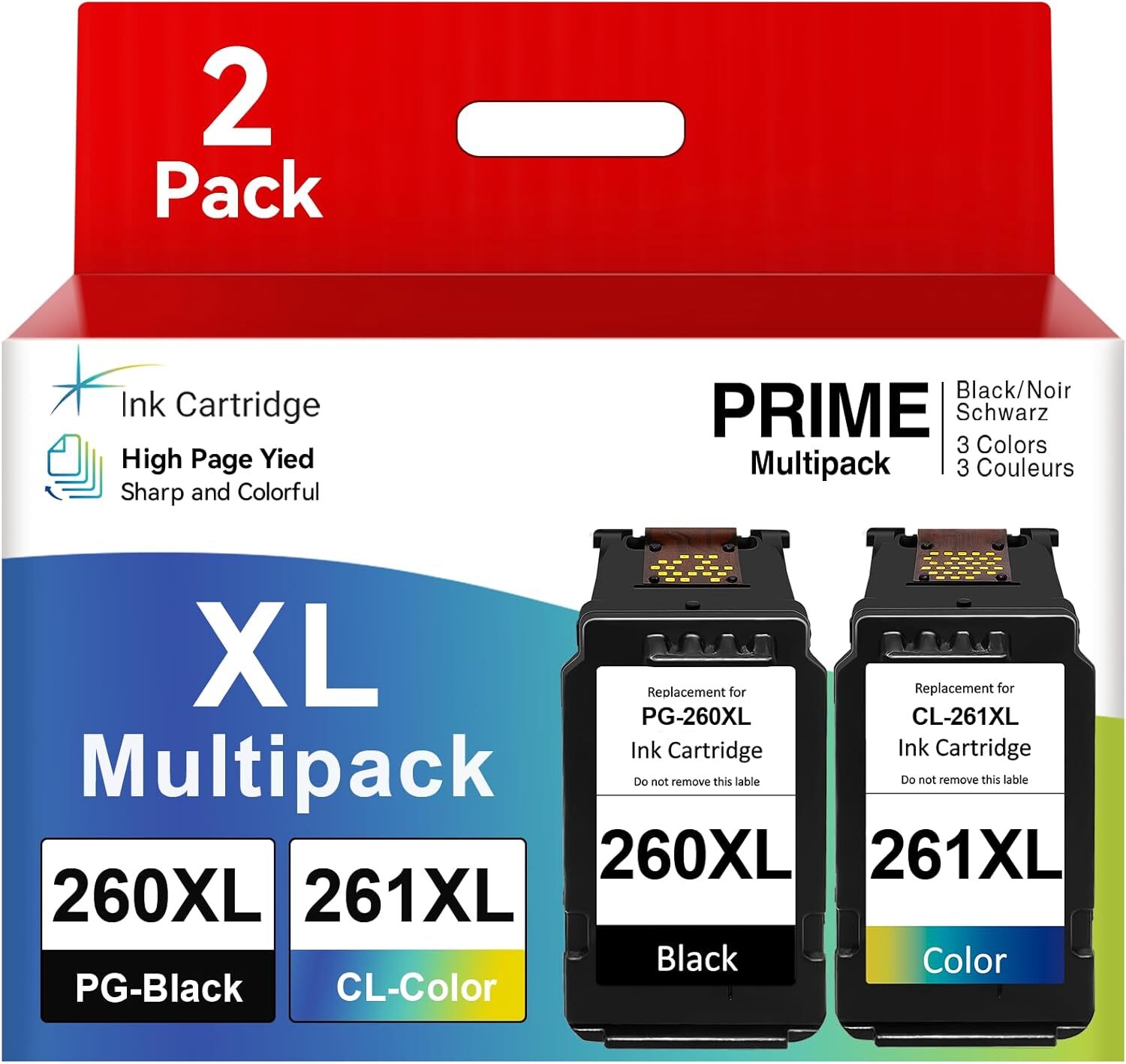PG-260XL CL-261XL Ink Cartridges for Canon Pixma TS6420a TR7020 TR7022a Printer