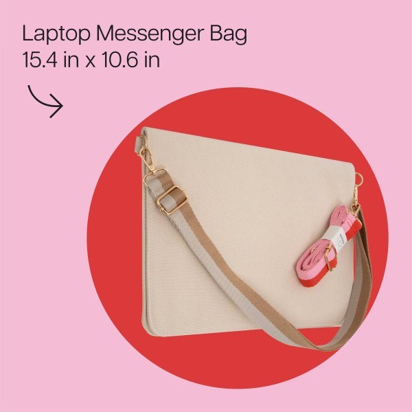 Hybrid Laptop Messenger Bag with Two Removable Straps
