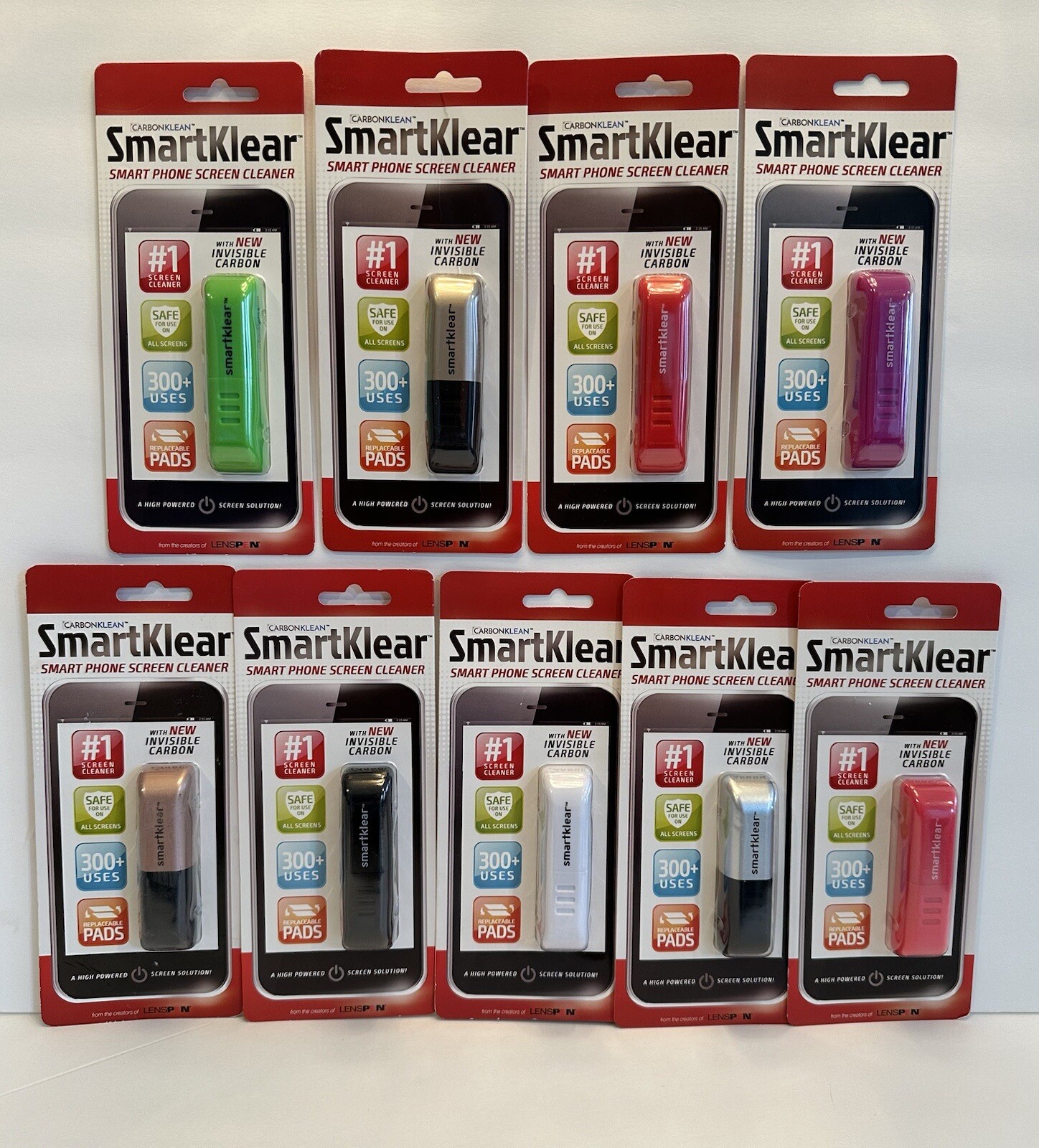 CarbonKlean SmartKlear Injected Smartphone Tablet Ipad Screen Cleaner YOU CHOOSE