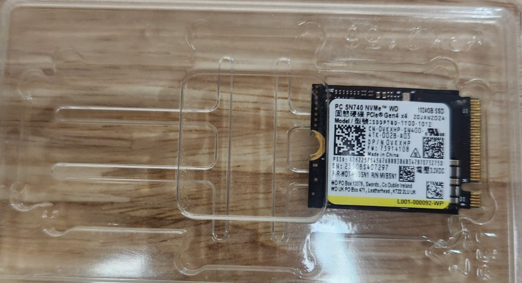 WD PC SN740 1TB Internal NVME PCIe M.2 2230 Gen 4 *4 tested 100% health