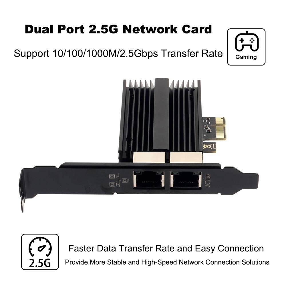 2.5G PCIE RJ45 Port Network Card Gigabit Ethernet LAN Adapter Intel I226 chipset
