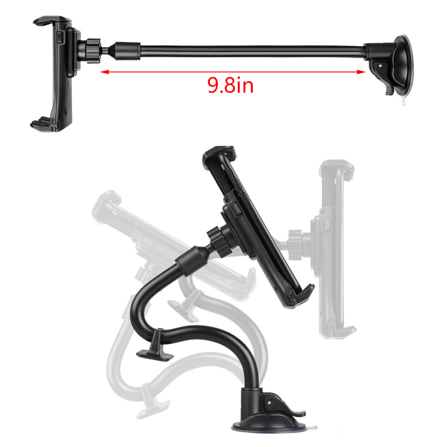 360° Universal Car Windshield Holder Desktop Mount For Cellphone Tablet iPad GPS