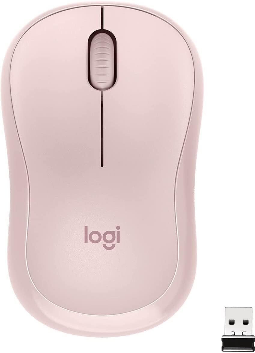 Logitech M220 Silent Wireless Optical Mouse PC MAC w/ USB Receiver 2.4GHz Pink
