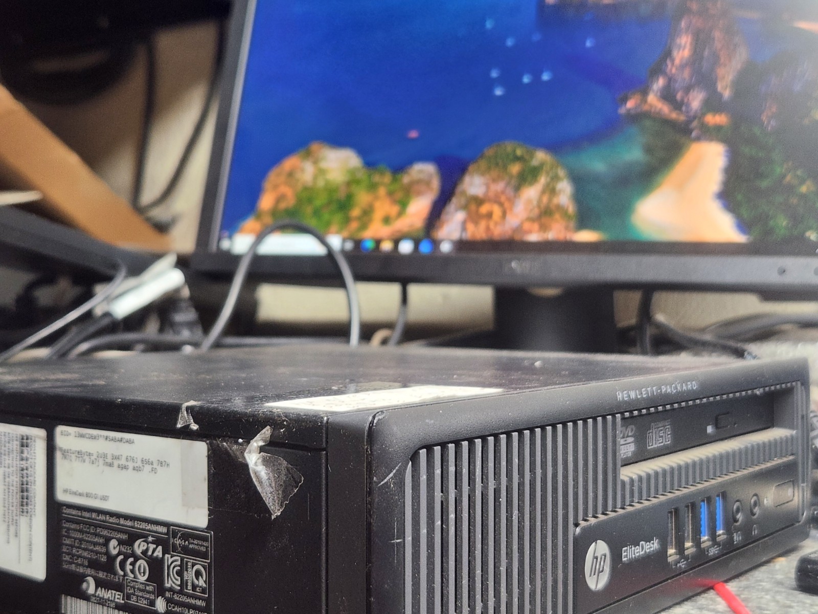 HP EliteDesk 800 G1 USDT Intel Core i5-4570S @ 2.90GHz 8GB RAM 500GB HDD Win 10
