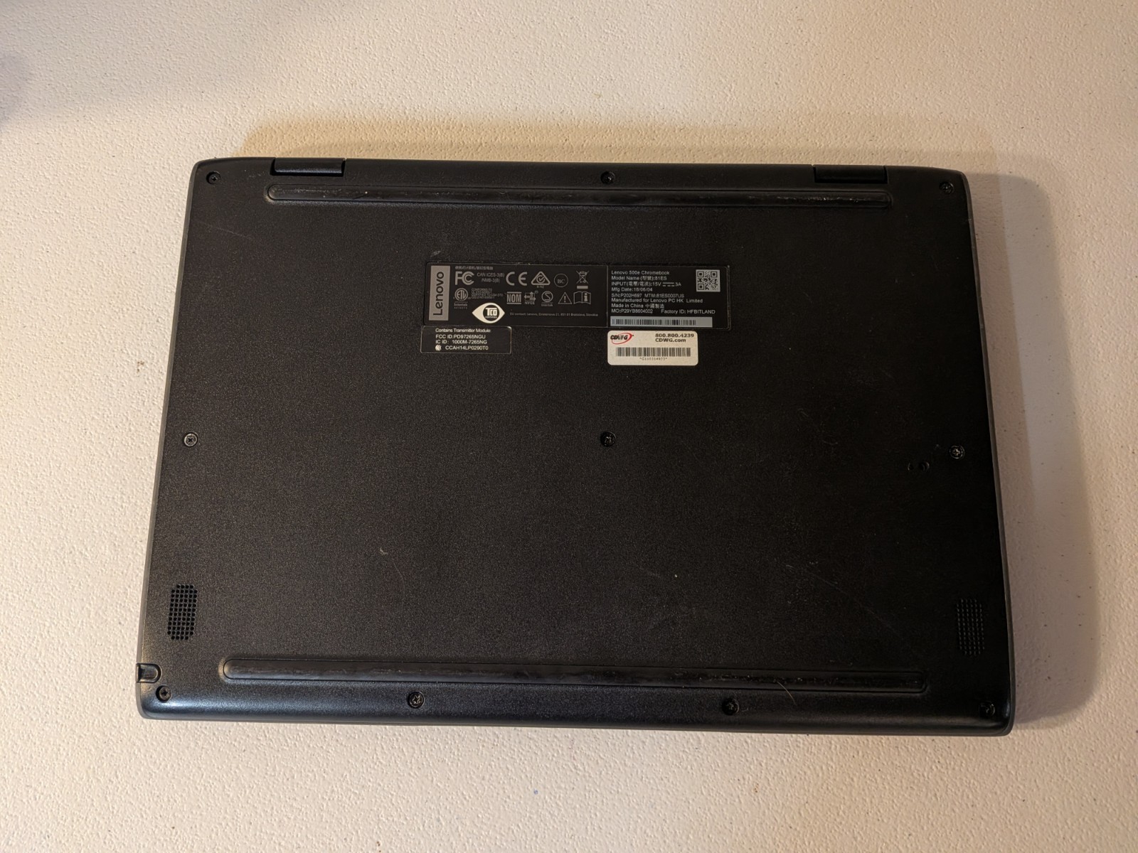 Chromebook Lenovo 500E Touchscreen Intel Celeron N3450 4GB RAM 32GB NO CHARGER!