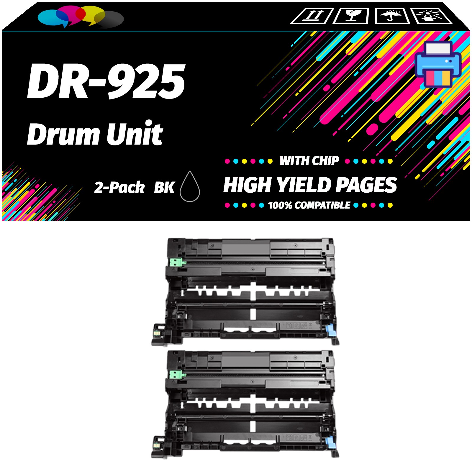 DR-925 Drum Unit for Brother HL-L6310DW HL-L6415DW HL-L6415DWT etc. Printers