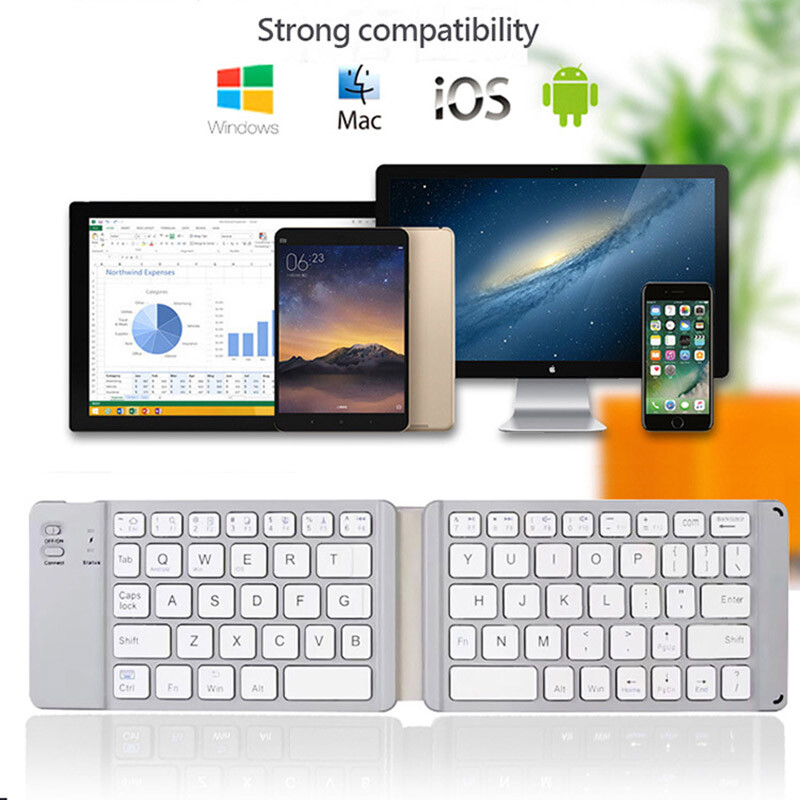 Slim Wireless Bluetooth Keyboard For iMac iPad Android Phone Tablet PC Laptop