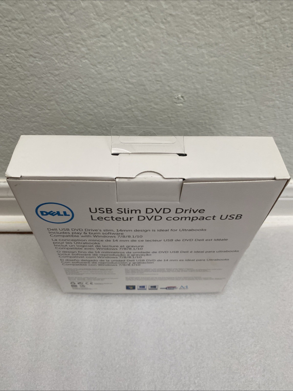 Dell DW316 External USB Slim DVD+/-RW Optical Drive Black Open Box New