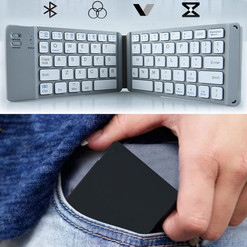 Slim Wireless Bluetooth Keyboard For iMac iPad Android Phone Tablet PC Laptop
