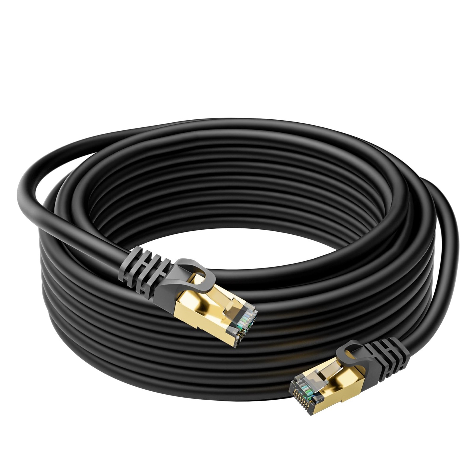 Cat6 Ethernet Cable 25FT Snagless RJ45 10Gbps FTP Shielded Patch Cord 1 PC