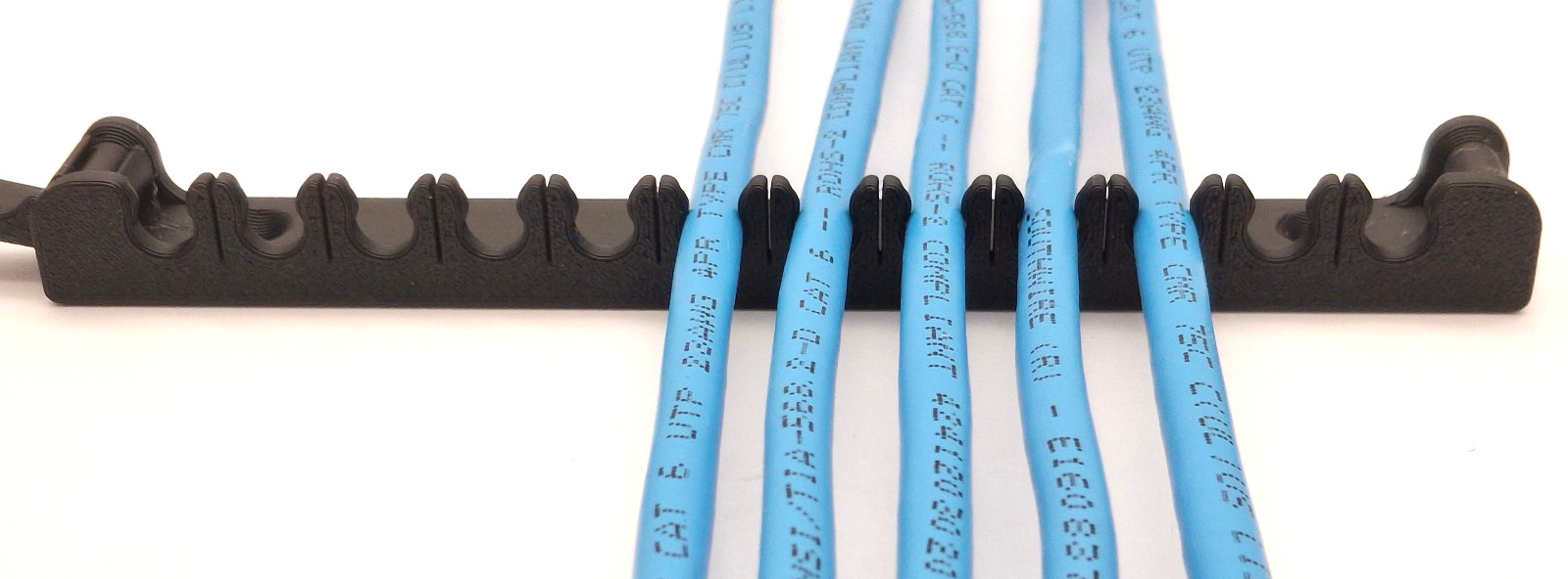 12-Wire Ethernet Cable Comb – Cable Organizer – 10 pk
