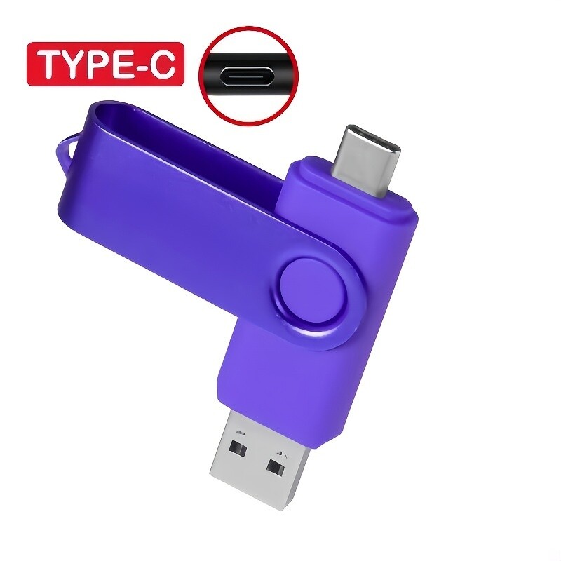 256GB Type C USB 2.0 Flash Drive OTG Memory Stick Thumb Drive 2-in-1 Pen Drive
