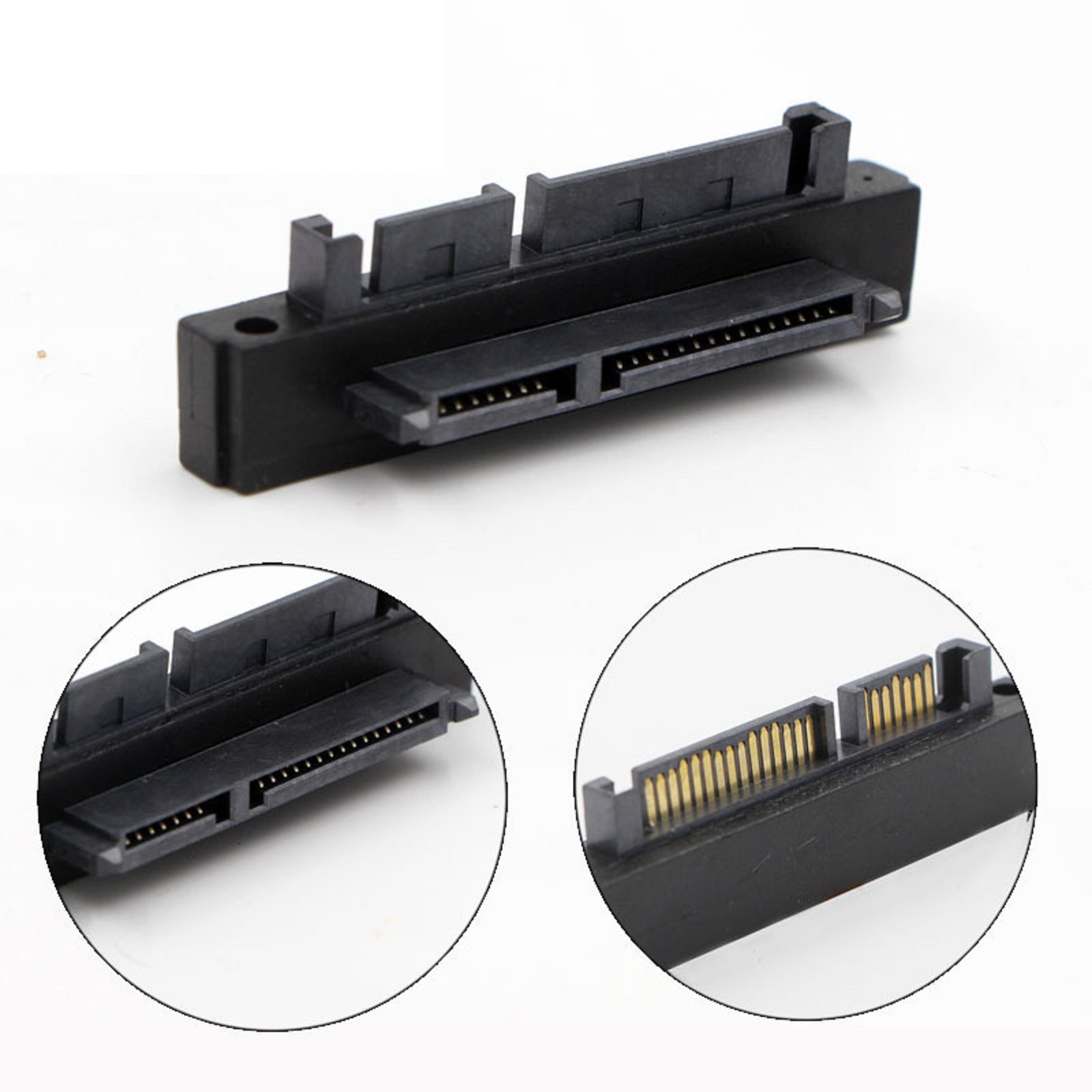 90 Degree SATA 22Pin 7+15 Male To SATA 22Pin Female Connector SATA Adapter Cable