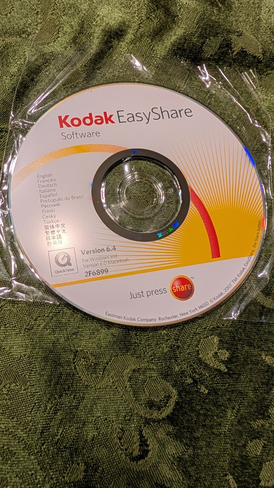 Kodak Easy Share Software version 6.4 (Windows or Mac)
