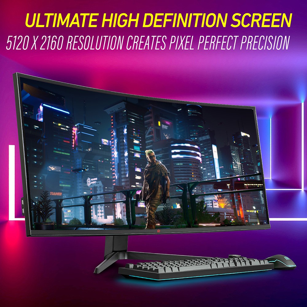 Deco Gear 40″ Curved Ultrawide Nano IPS Monitor, 5120×2160 5K2K, 21:9, HDR10 – O