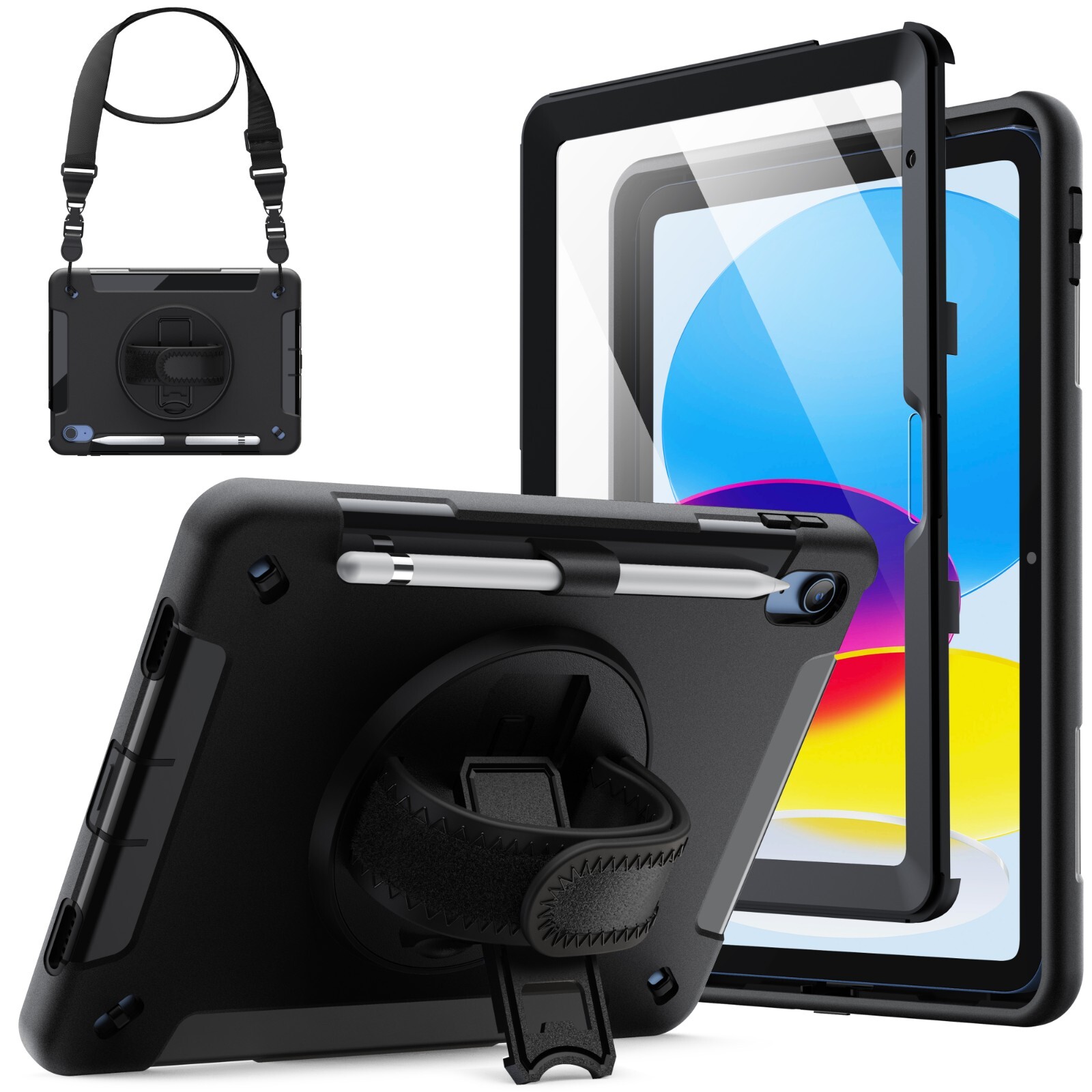 JETech Shock-proof Case for iPad 10 (10.9″ 2022,) Heavy Duty full protection