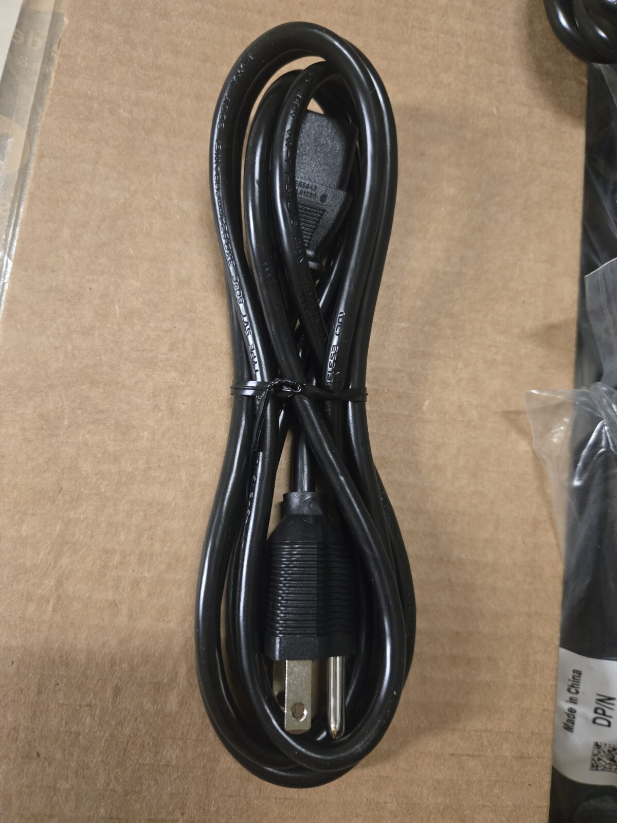 Lot of 50 Dell Power Cords 0K260C AC Adapter Cable 3-Prong 6ft – New Sealed Bulk