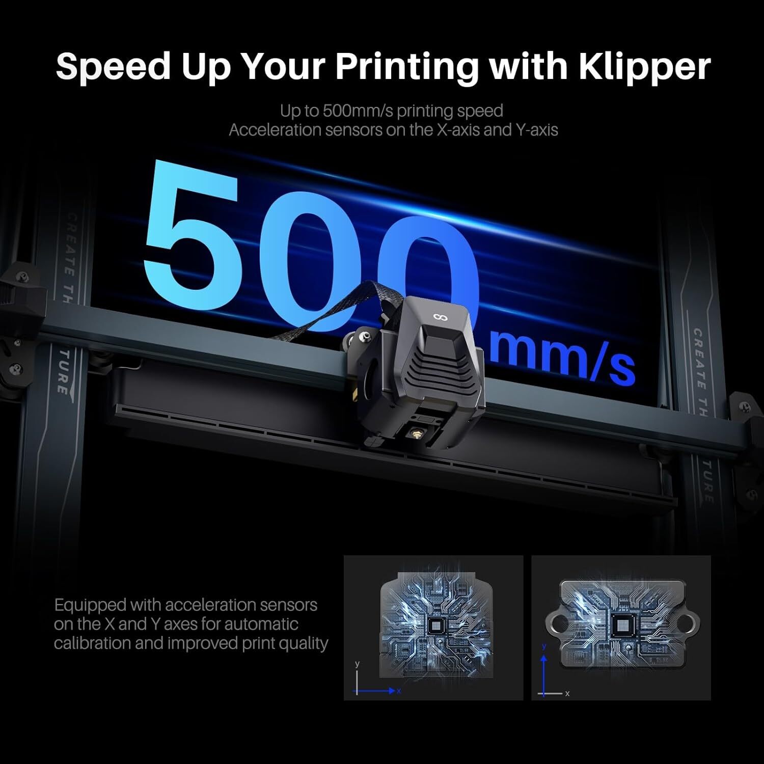 ELEGOO Neptune 4 Max FDM 3D Printer 500mm/s High-Speed with/ Klipper Firmware