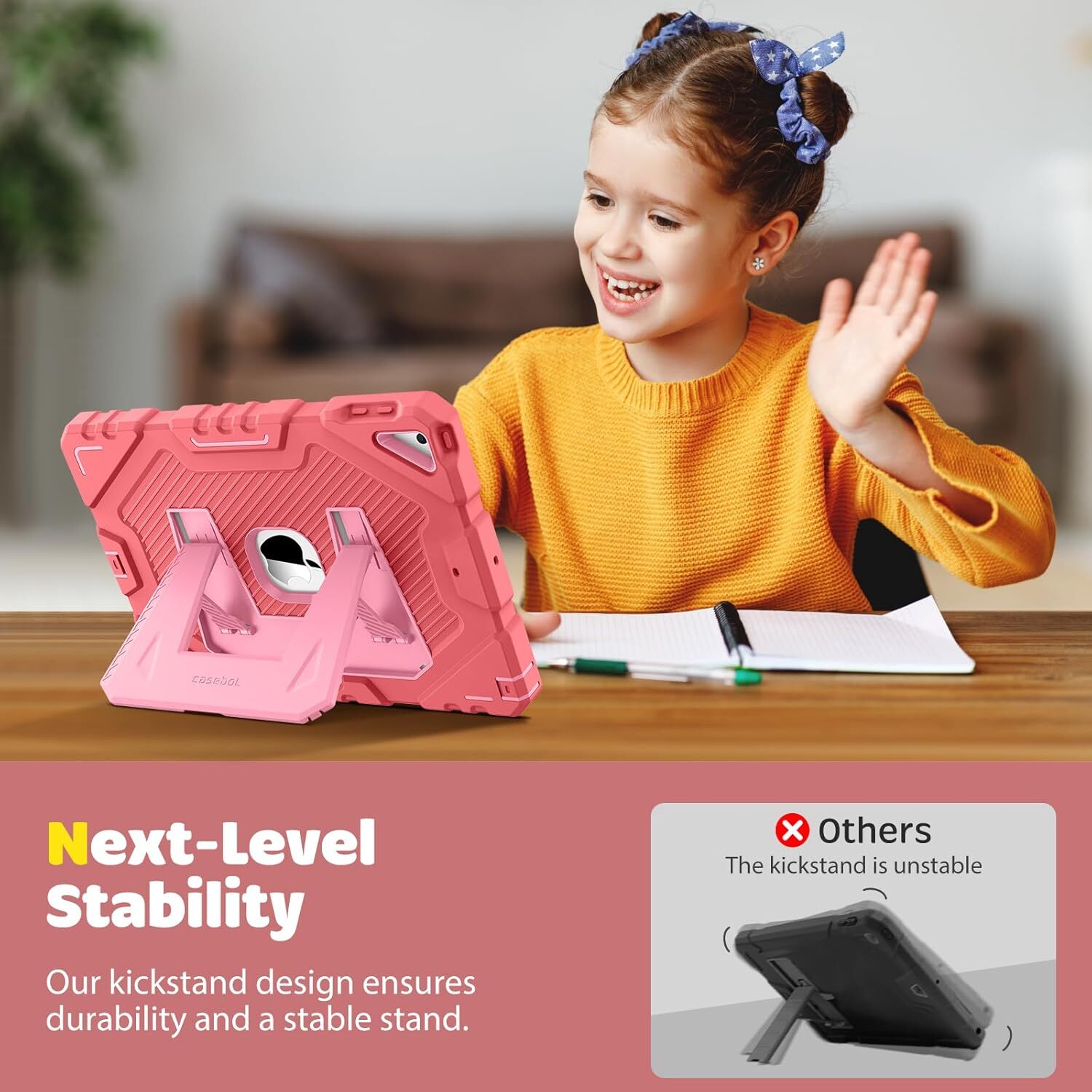 Shockproof Kids Case for iPad 9th 8th 7th Gen 10.2″ Fully-Body Heavy Duty Cover