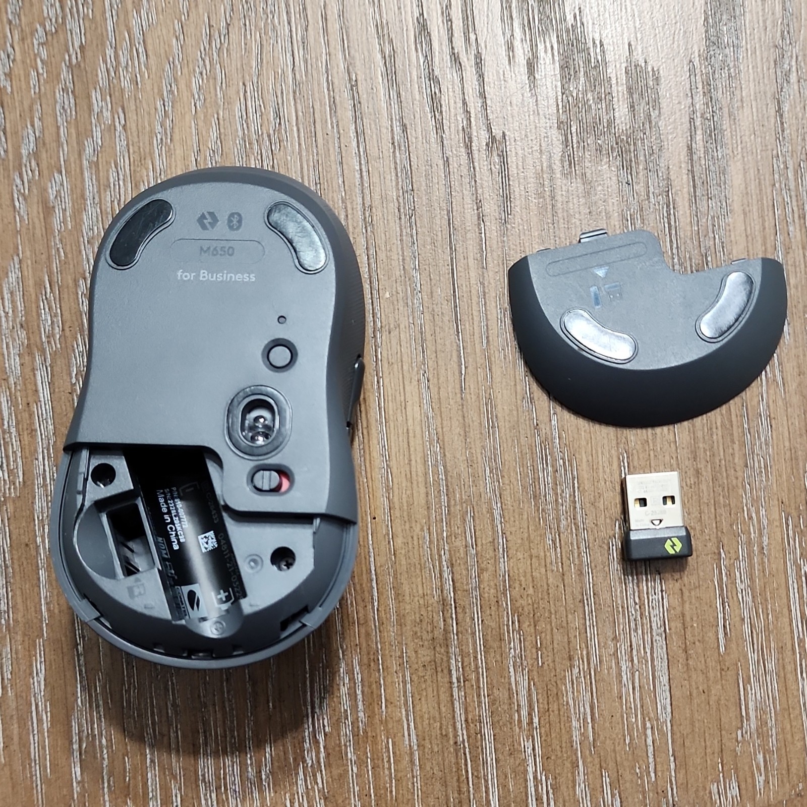 Logi M650 for Business Wireless Bluetooth Mouse USB Receiver 4000 DPI Black